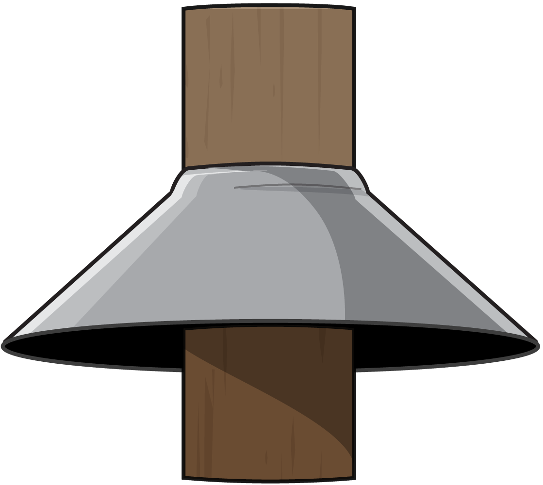 illustration of a cone baffle