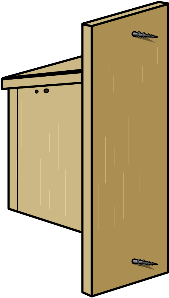 illustration of an extended back on a nest box